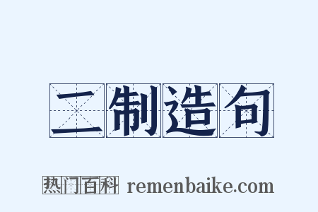 二制造句是什么意思的图片